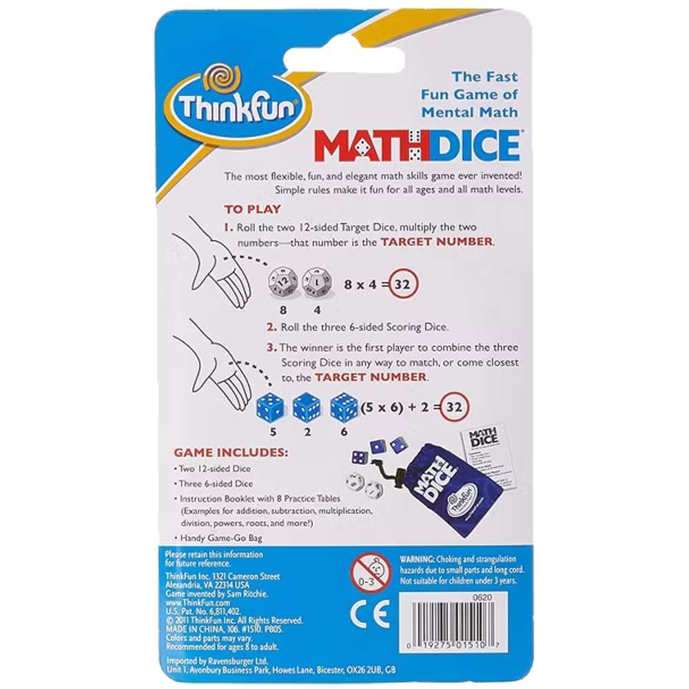 Math Dice Game, , large