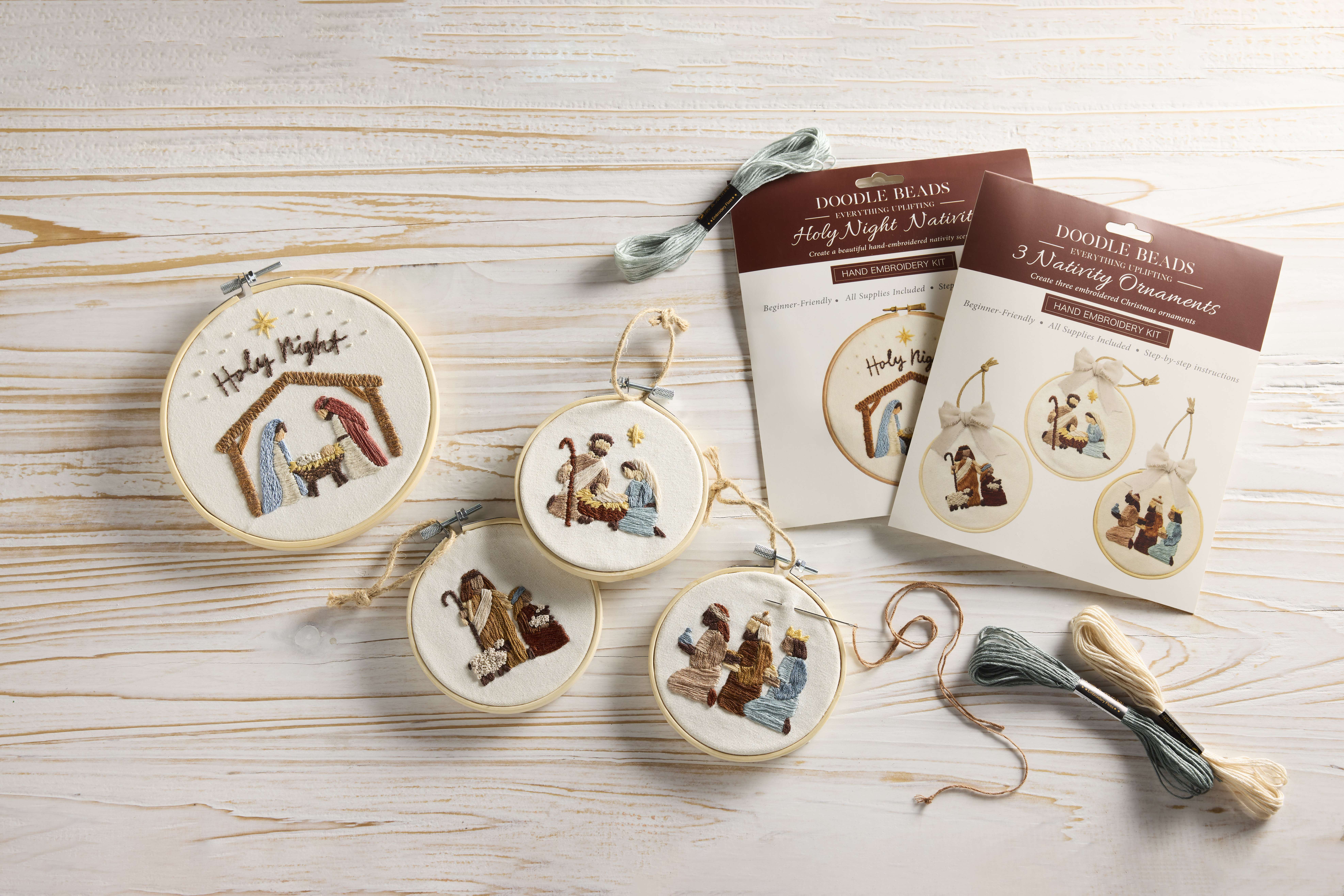 Nativity Ornaments Embroidery Kit, , large image number 4