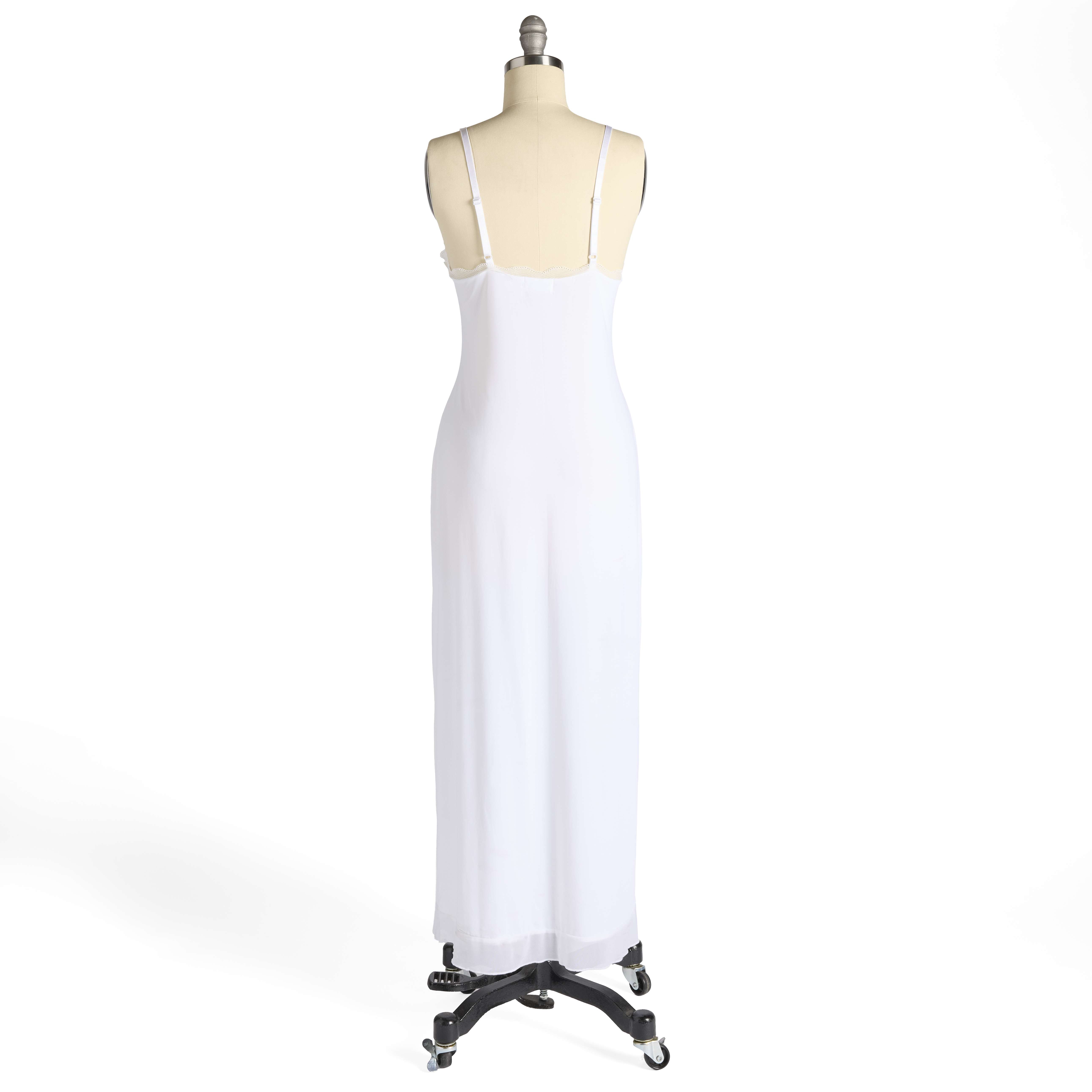 Lace Trim Temple Dress Full Slip , , large image number 5