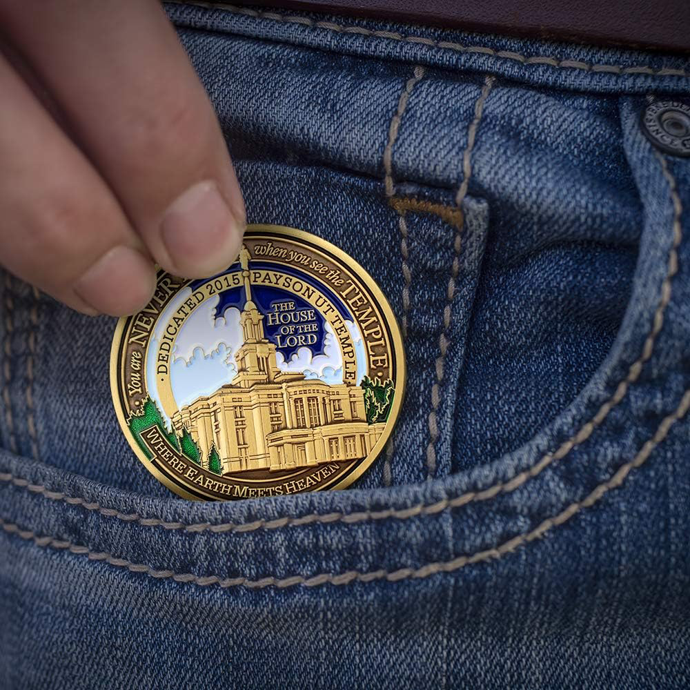Payson Utah Temple Medallion Coin, , large image number 4
