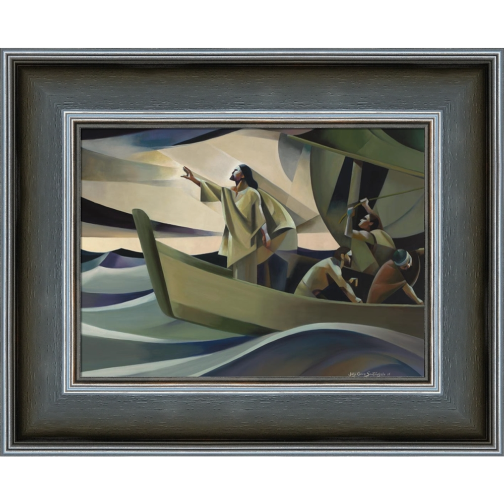 The Tempest - Peace, be Still (17x21 Framed Art)