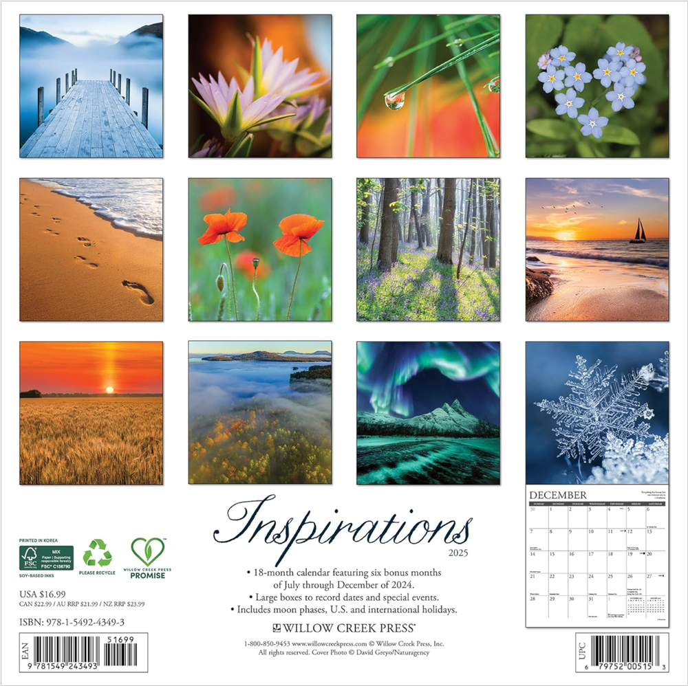 2025 Inspirations Wall Calendar, , large image number 1