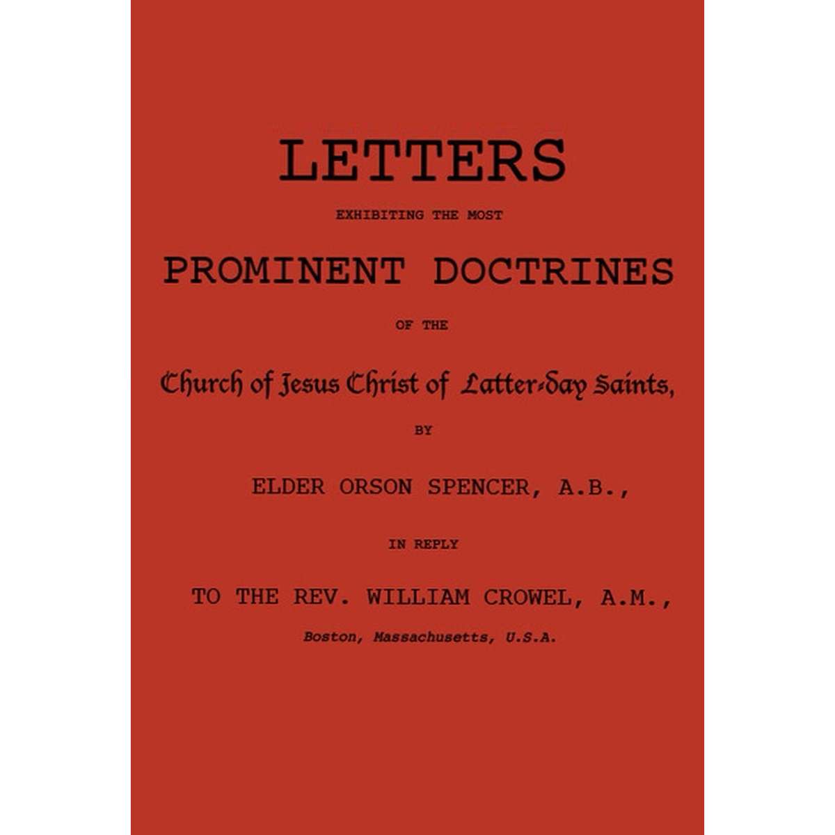 Letters Exhibiting the Most Prominent Doctrines, , large image number 0