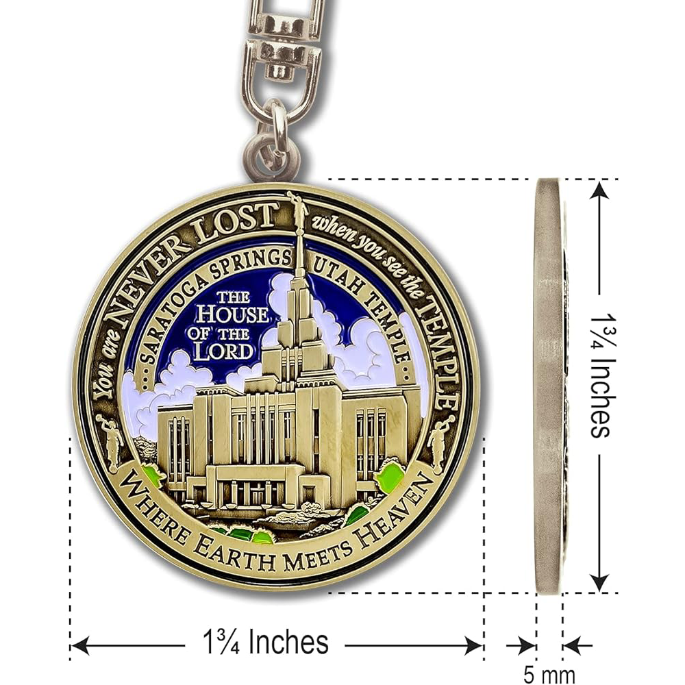 Saratoga Springs Temple Keyring, , large