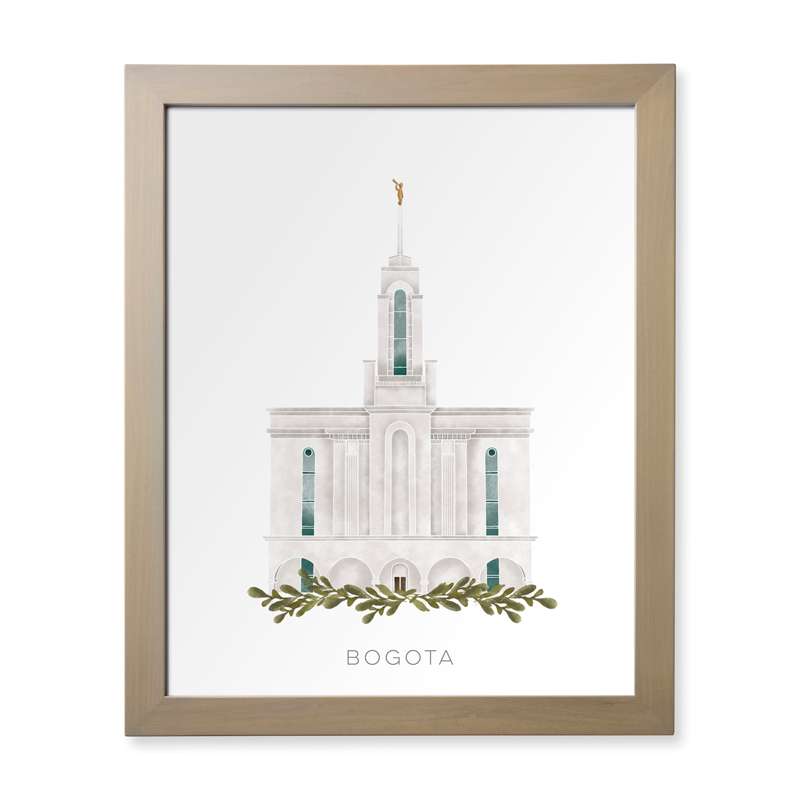 Bogota Colombia Temple (28x34 Framed Paper Print)