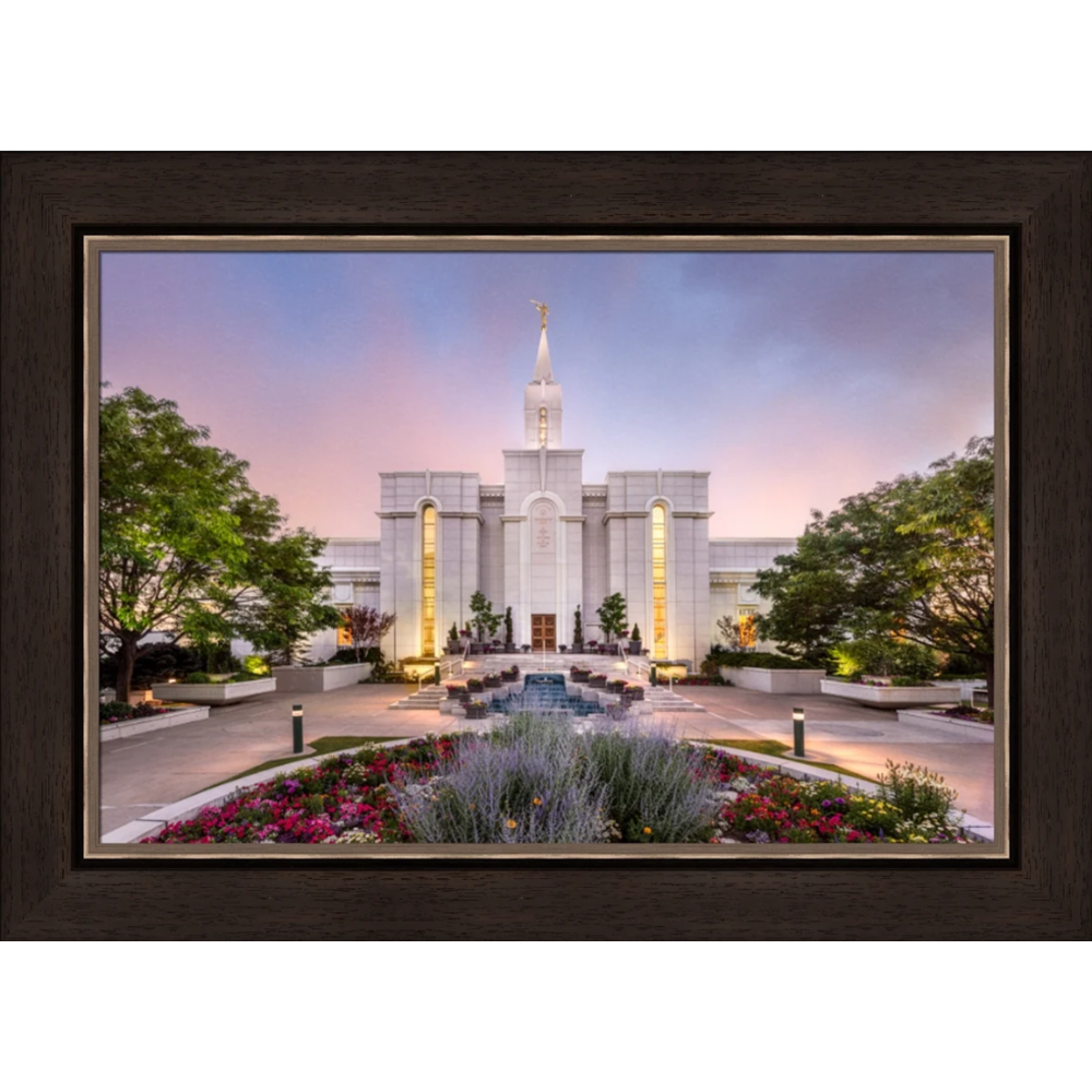 House of Peace: Bountiful Temple (27x35 Framed Art)