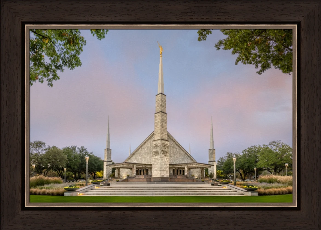 House of Peace: Dallas Temple (27x35 Framed Art)