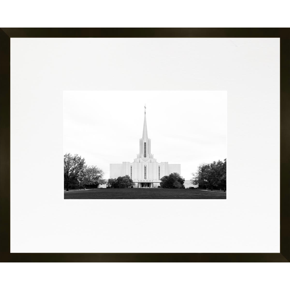 Jordan River Temple, Place of Peace (21x17 Framed Paper Print)