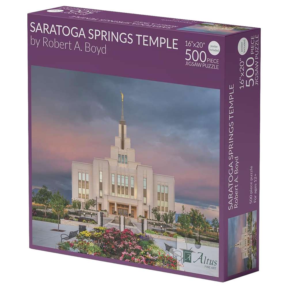 Saratoga Springs Temple 500 Piece Puzzle, , large