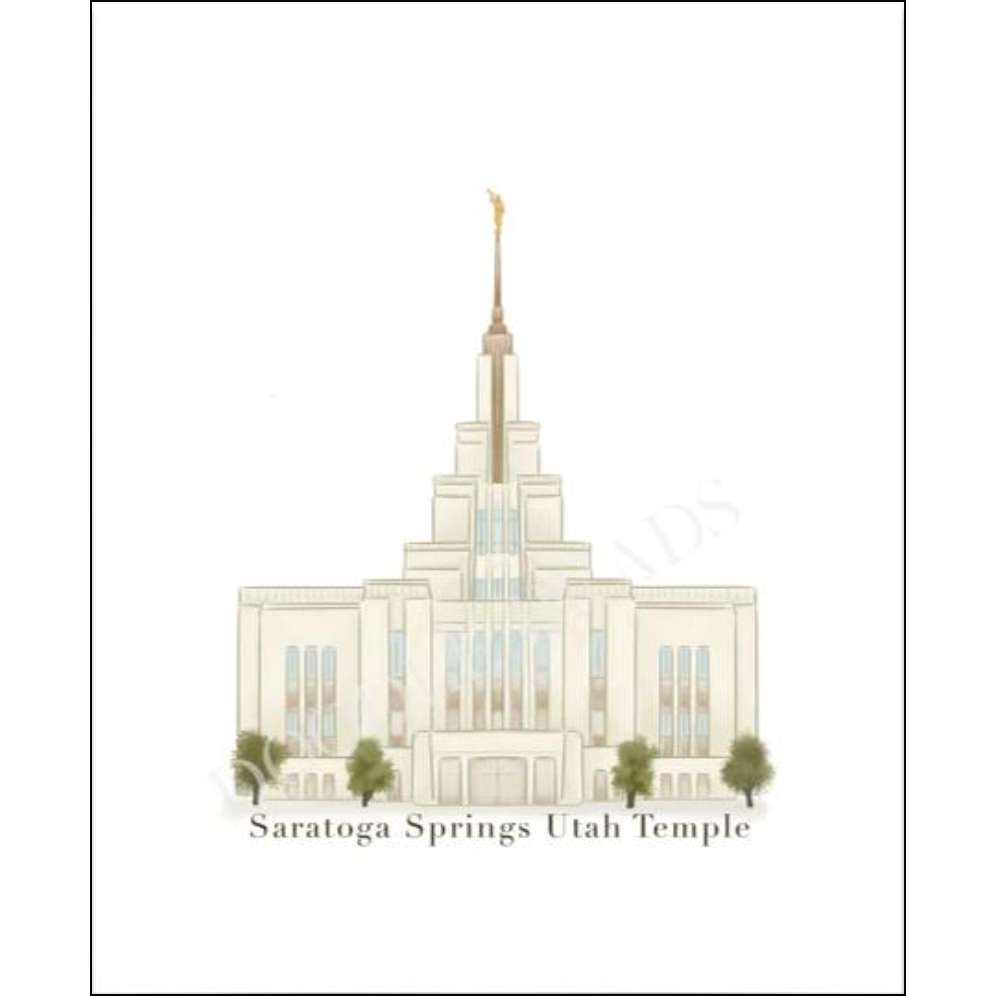 Saratoga Springs Temple - 5x7 Print, , large image number 0
