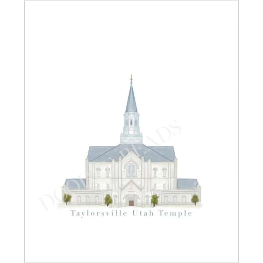 5X7 Taylorsville UT Temple - Print, , large image number 0