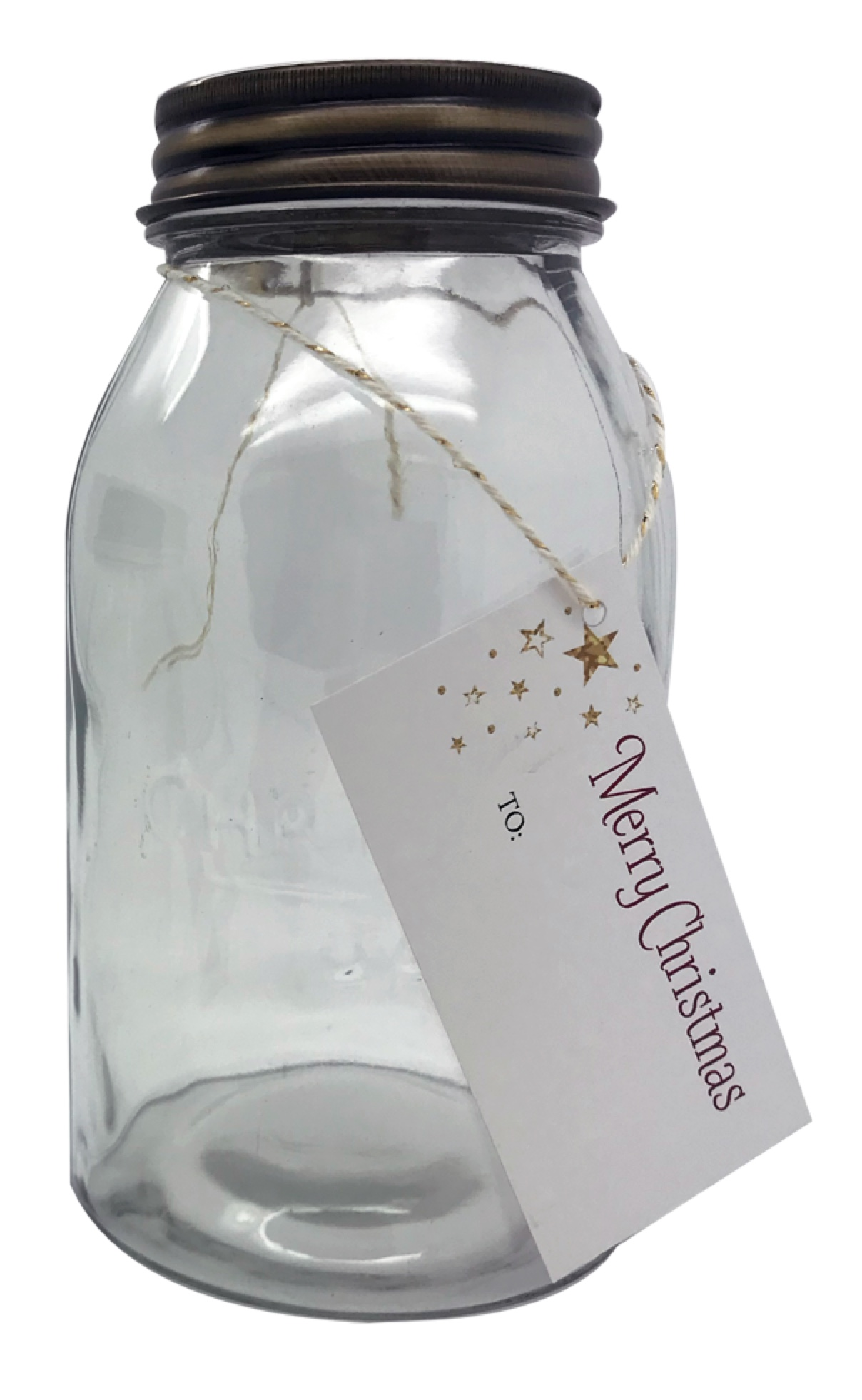 Christmas Jar with Gift Tag (Large)