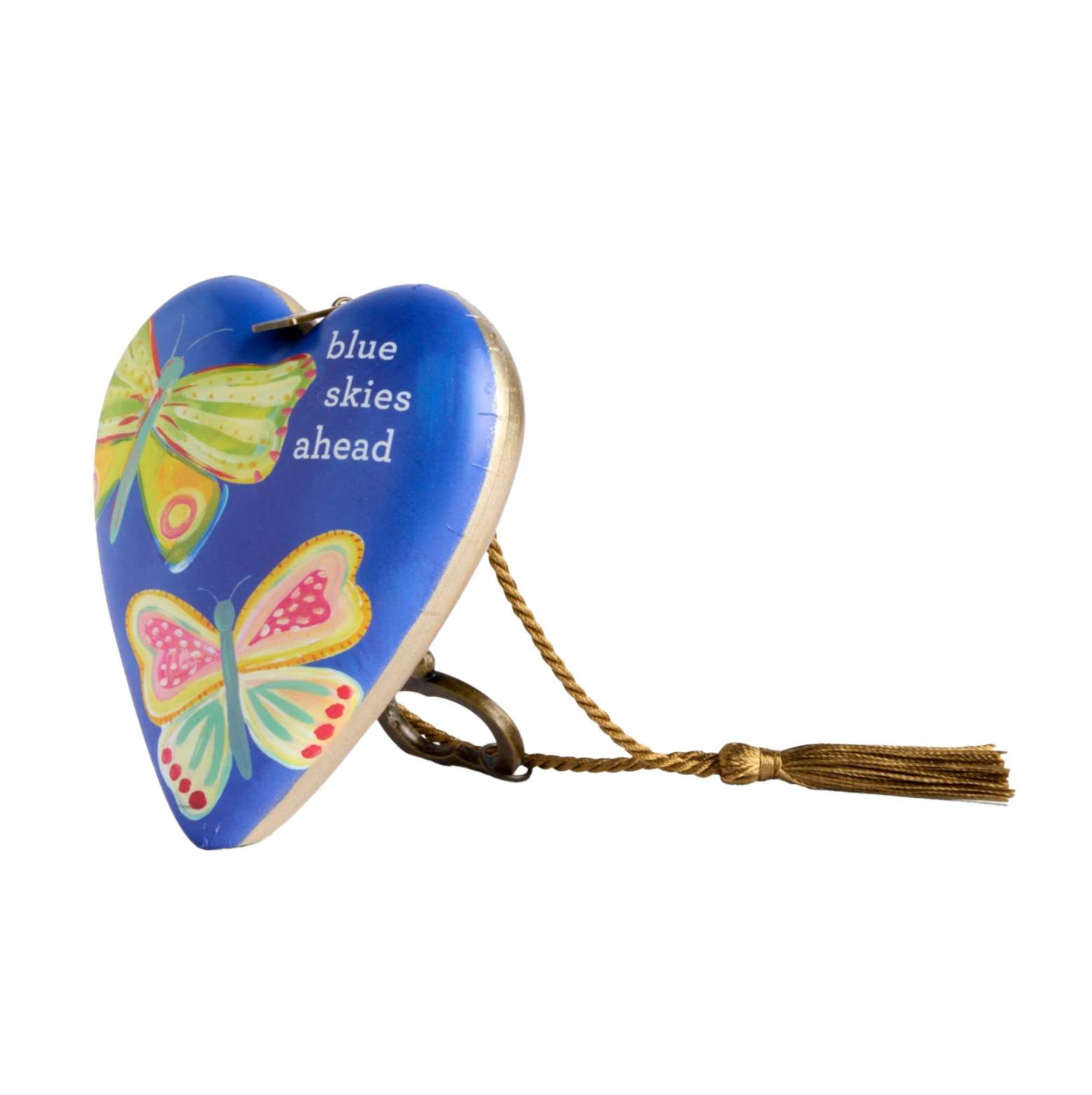 Blue Skies Ahead Art Heart, , large
