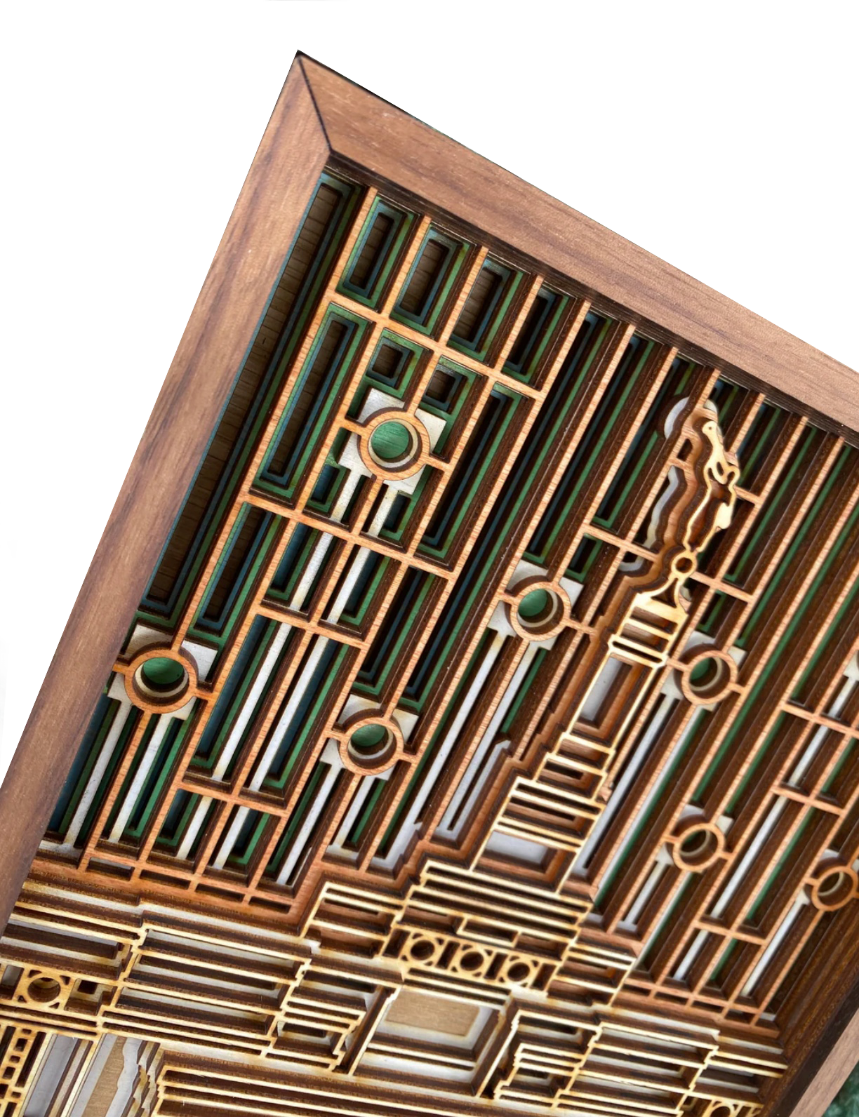 Spokane Washington Temple Layered Wood Plaque, , large