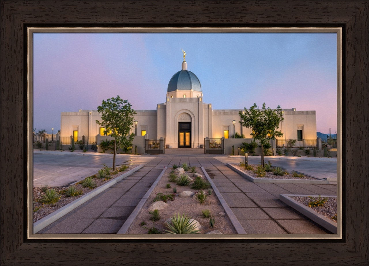 House of Peace: Tucson Temple (27x35 Framed Art)