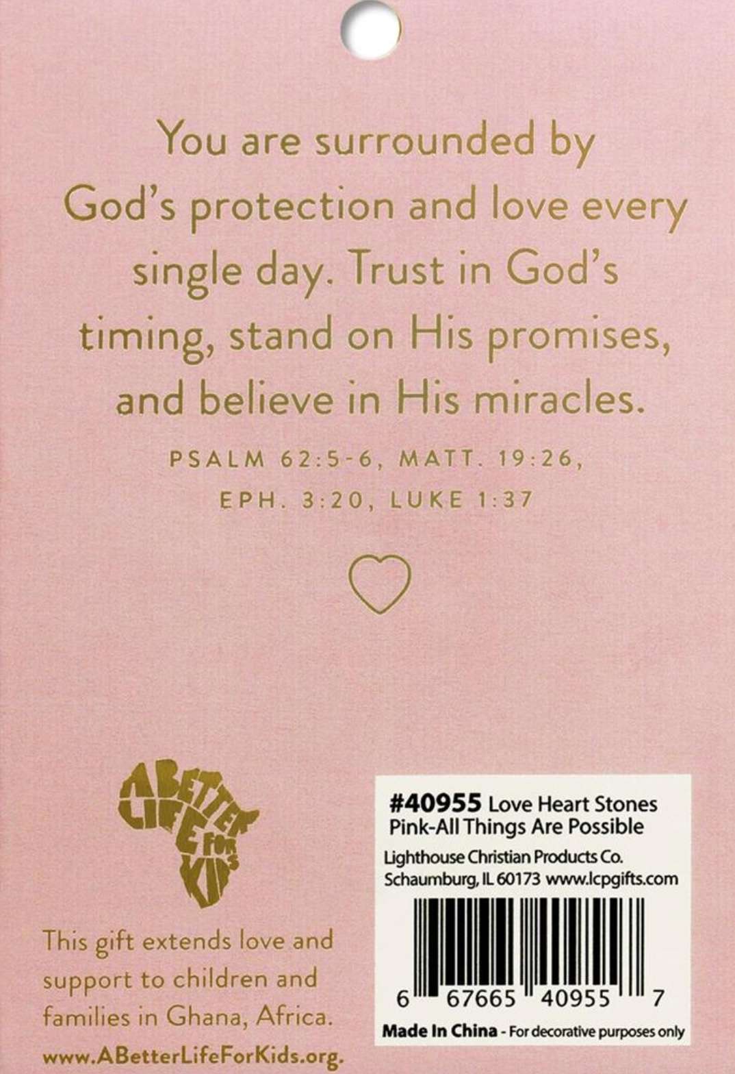 With God All Things Heart Stone, , large image number 2