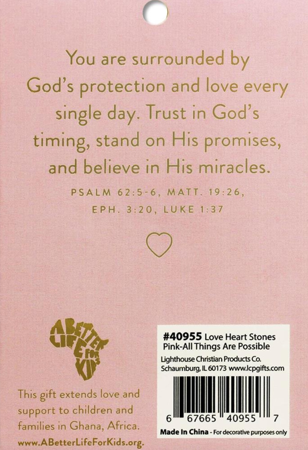 With God All Things Heart Stone, , large image number 2