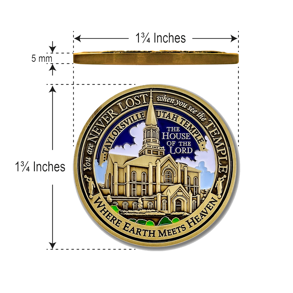 Taylorsville Utah Temple Medallion, , large