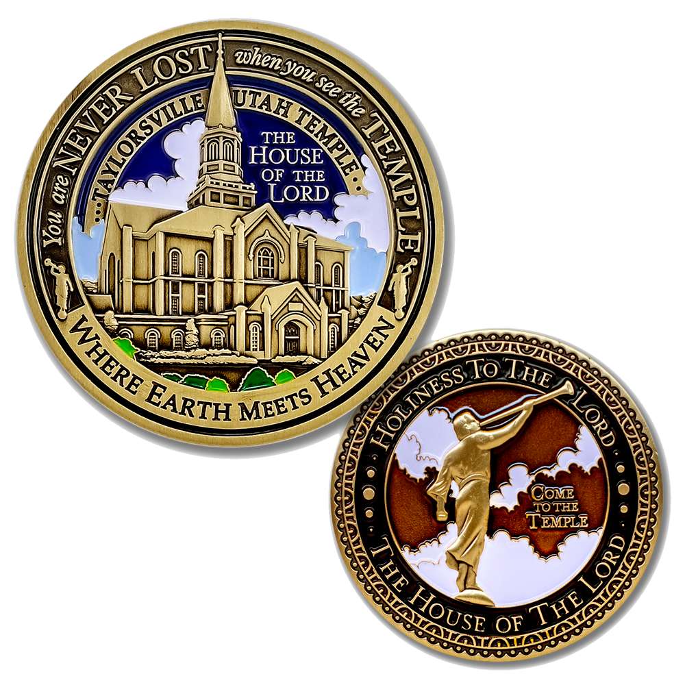 Taylorsville Utah Temple Medallion Coin, , large image number 3