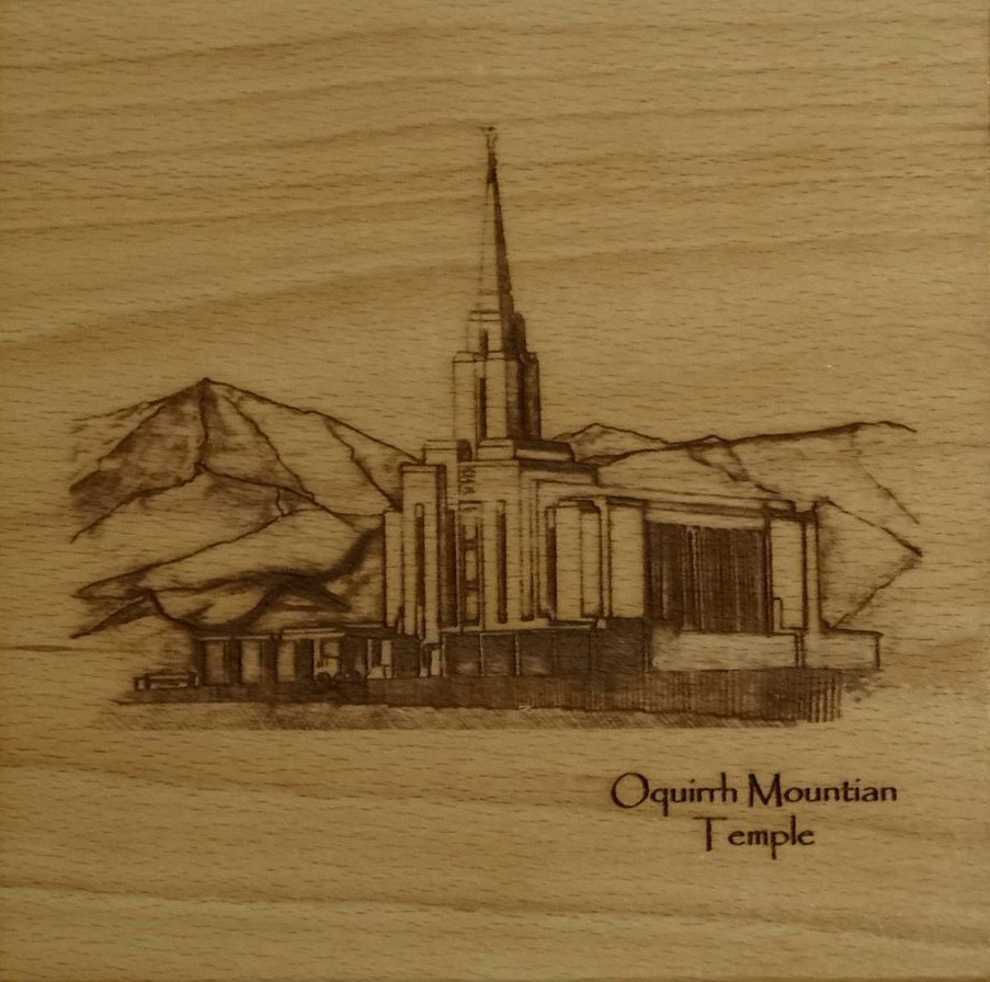 Oquirrh Mountain Temple (6x6 Plaque), , large image number 0