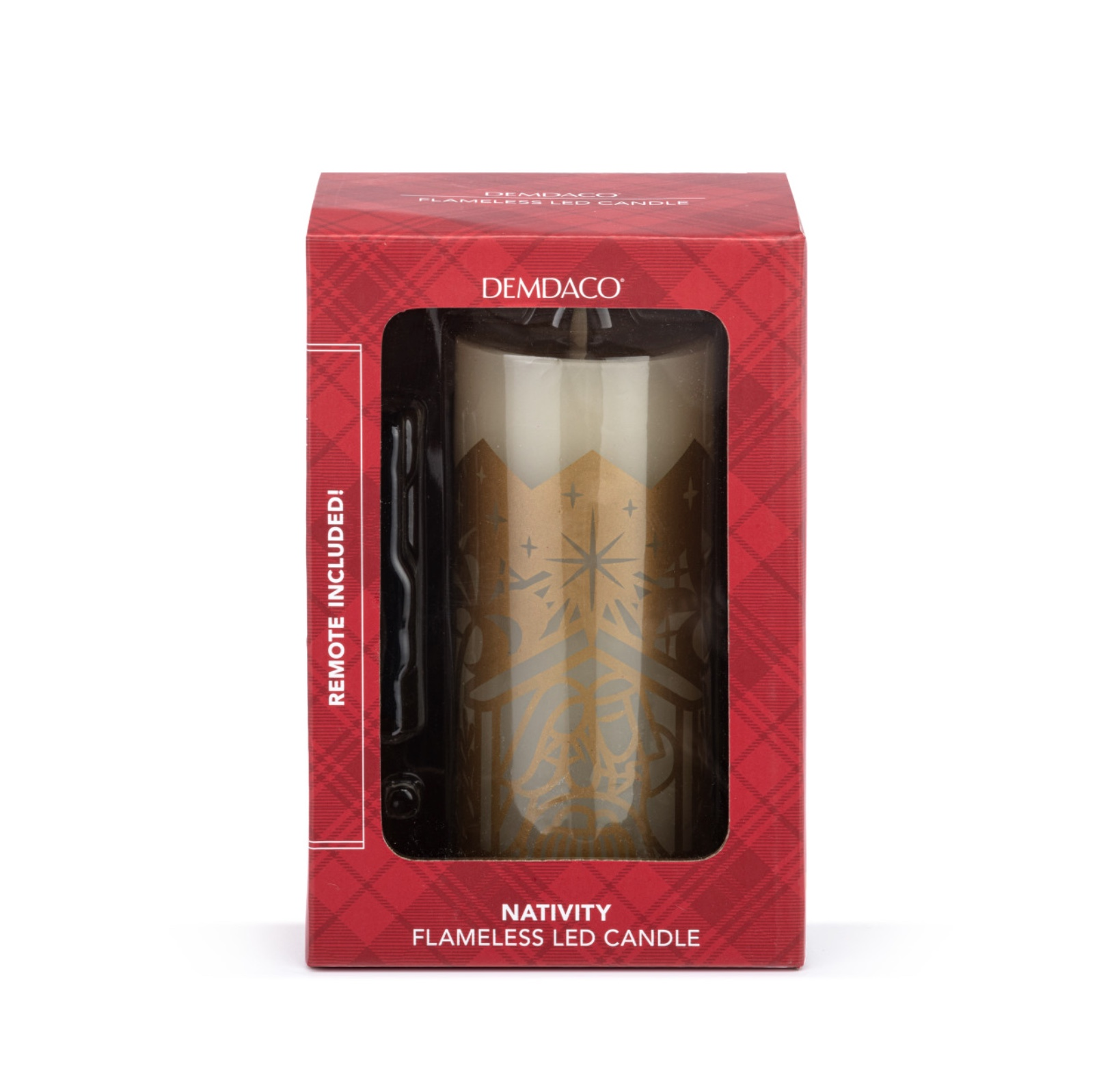 Flameless LED Nativity Pillar Candle, , large image number 0