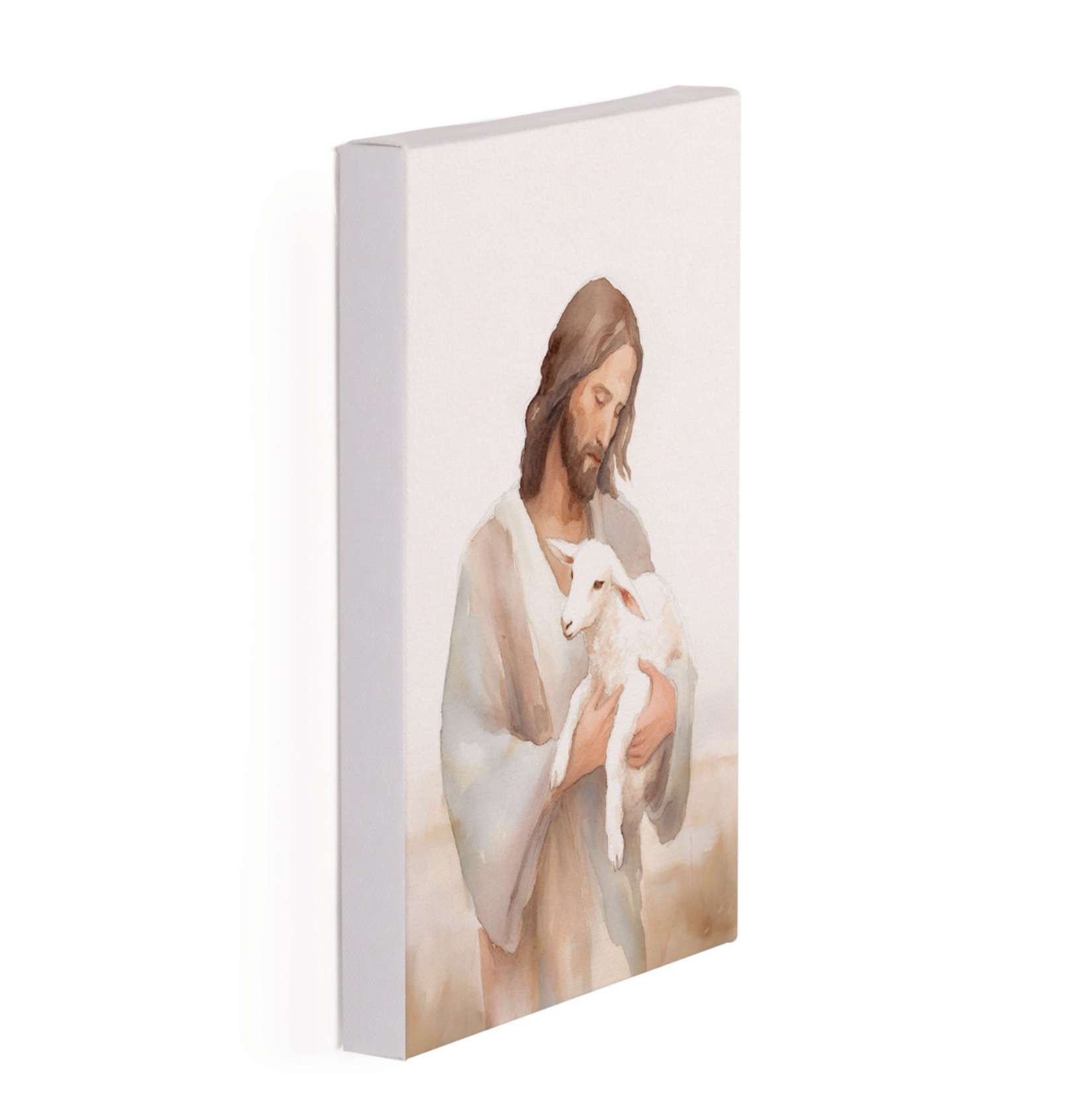 Jesus and the Lamb (5x7 Wrapped Canvas), , large image number 2