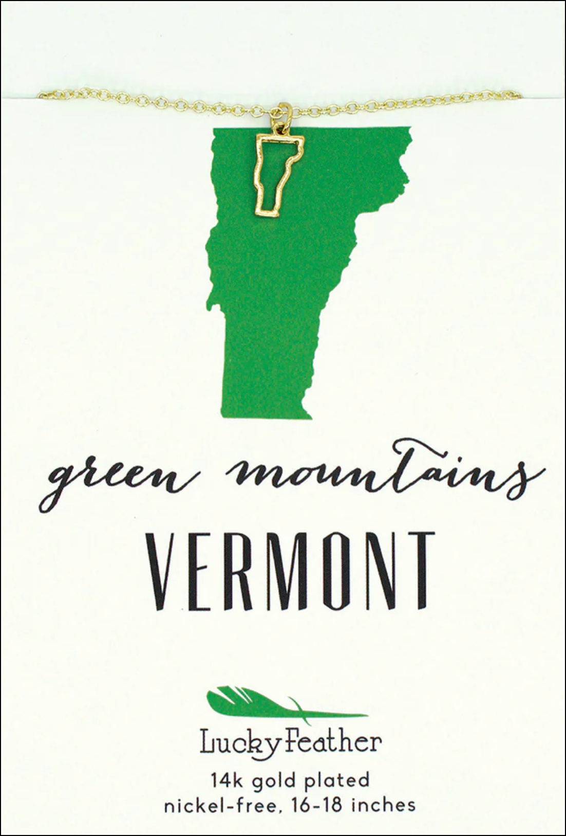 Vermont State Necklace