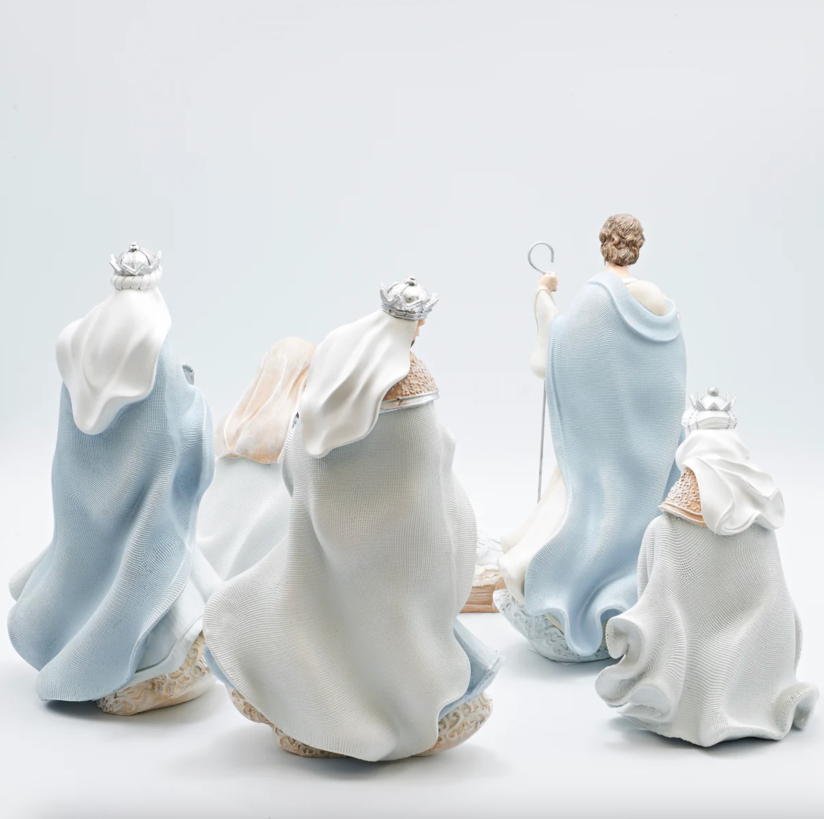 Blue Leaf Nativity, , large