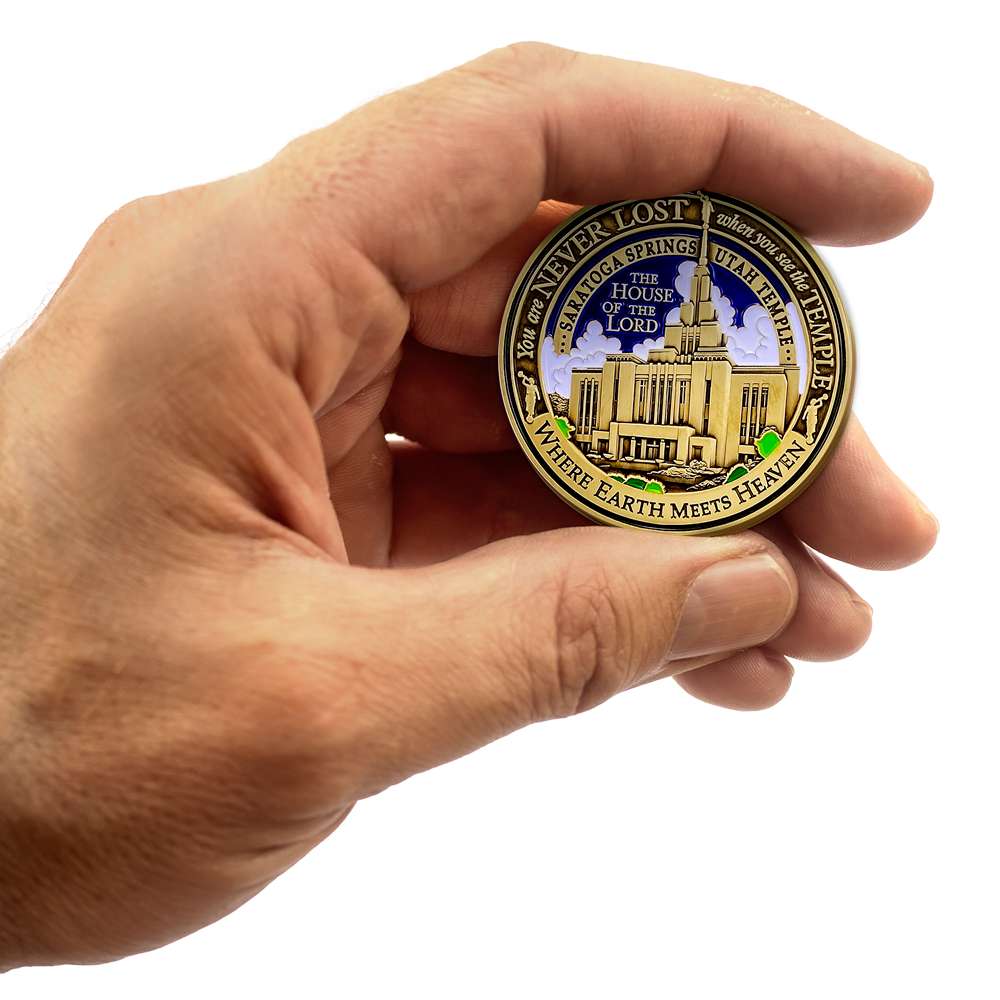Saratoga Springs Utah Temple Medallion Coin, , large image number 5