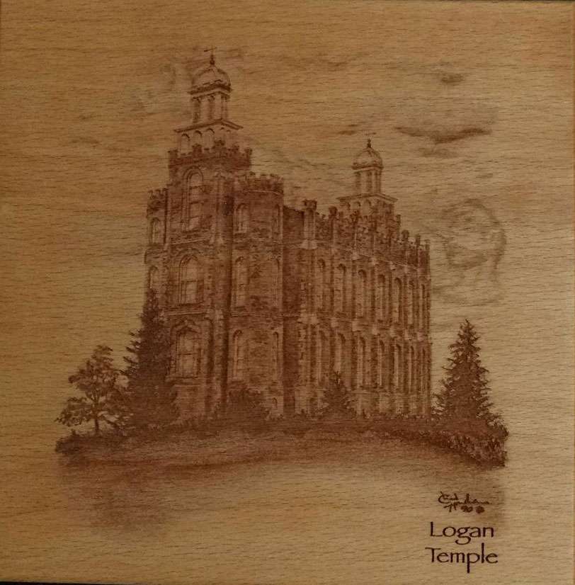 Logan Temple (6x6 Plaque)