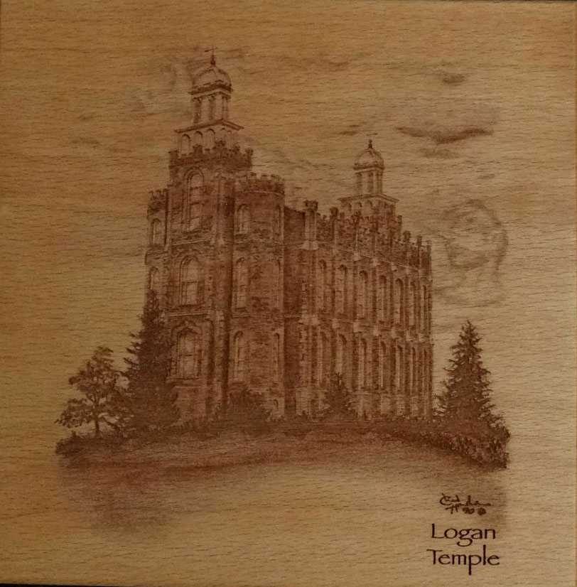Logan Temple (6x6 Plaque)