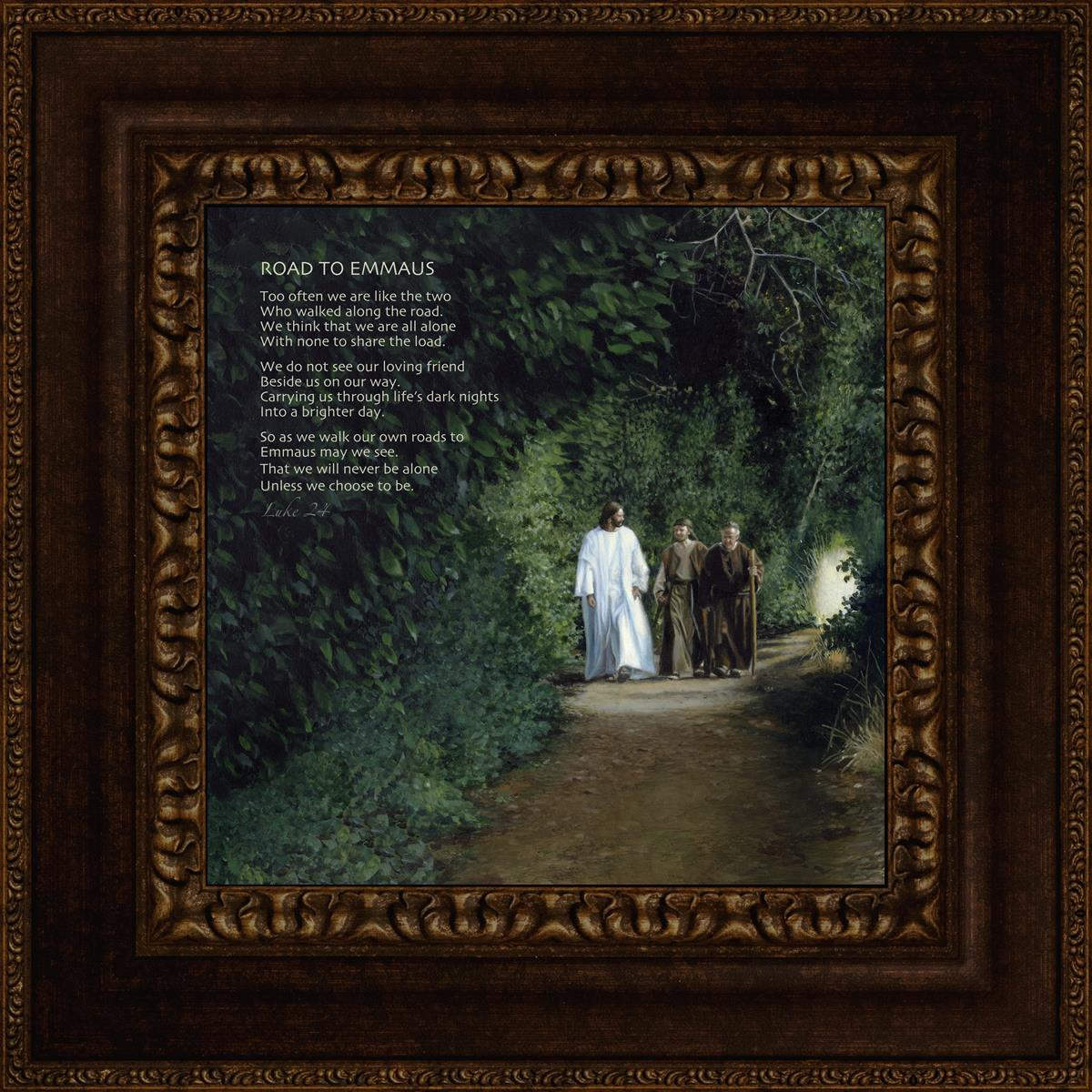Road to Emmaus (13x13 Framed ARt)