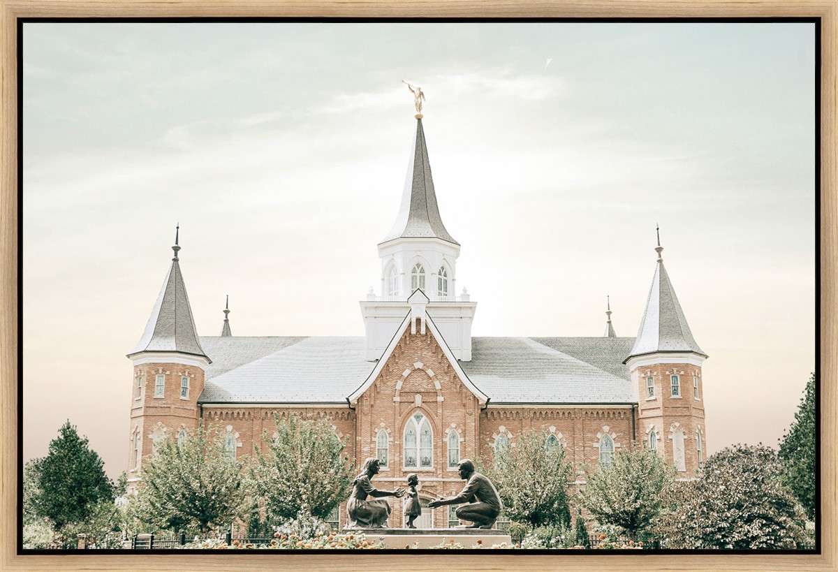 Sweet is the Work, Provo City Center Temple (31.5x21.5 Framed Canvas)