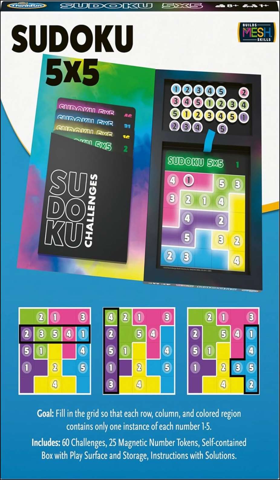 Sudoku 5x5 Magnetic Travel Puzzle, , large