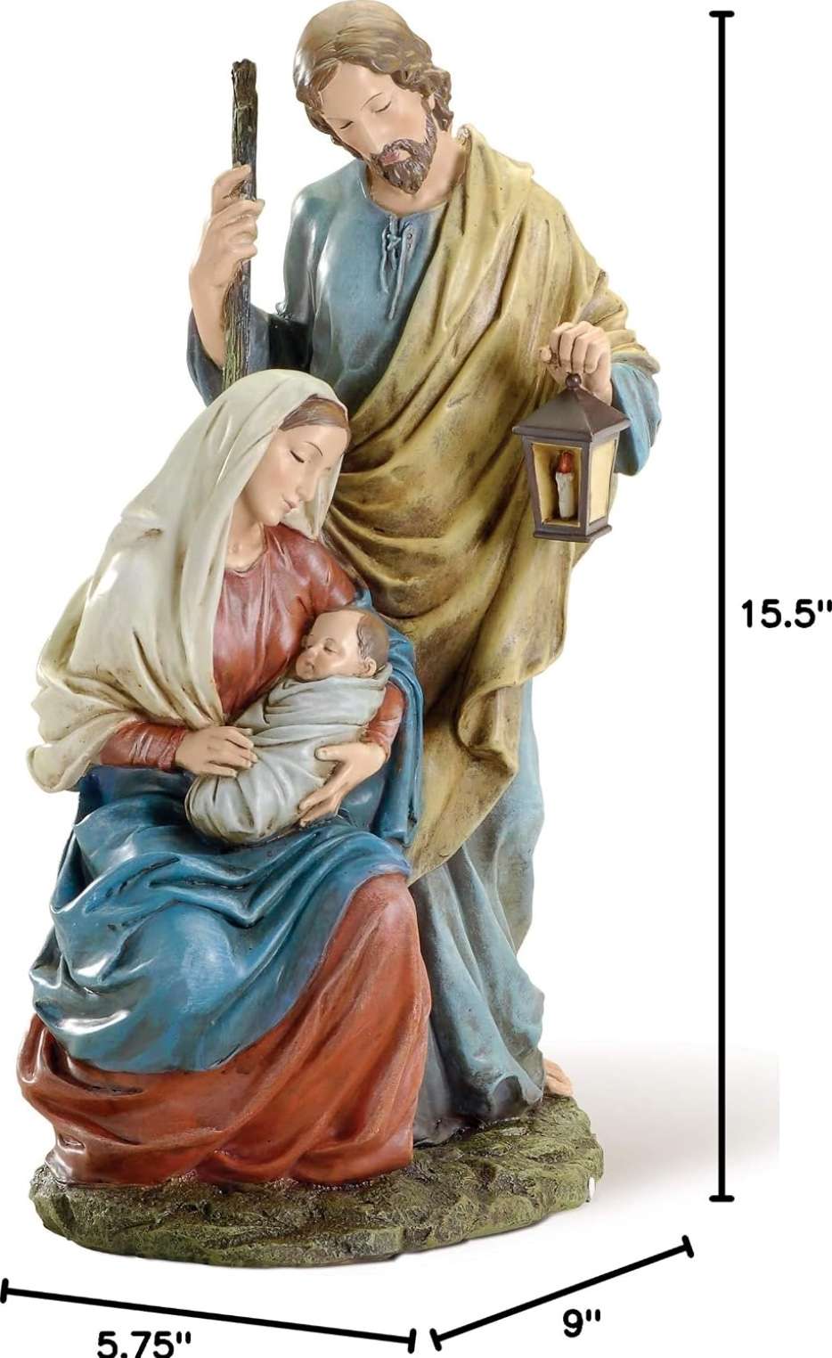 Nativity Holy Family Resin Figurine, , large