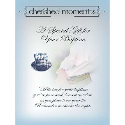 CTR Baptism Football Tie Tac