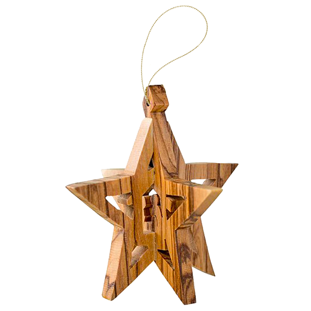 3-D Star Nativity Ornament
