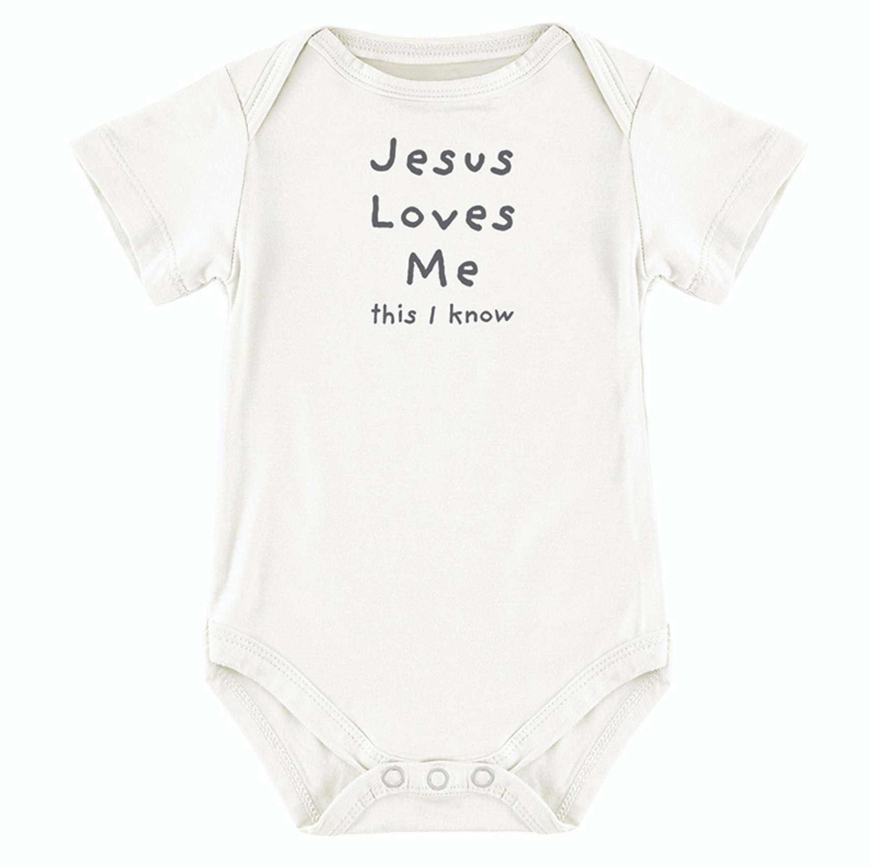 Jesus Loves Me Snapshirt (0-3 Months)
