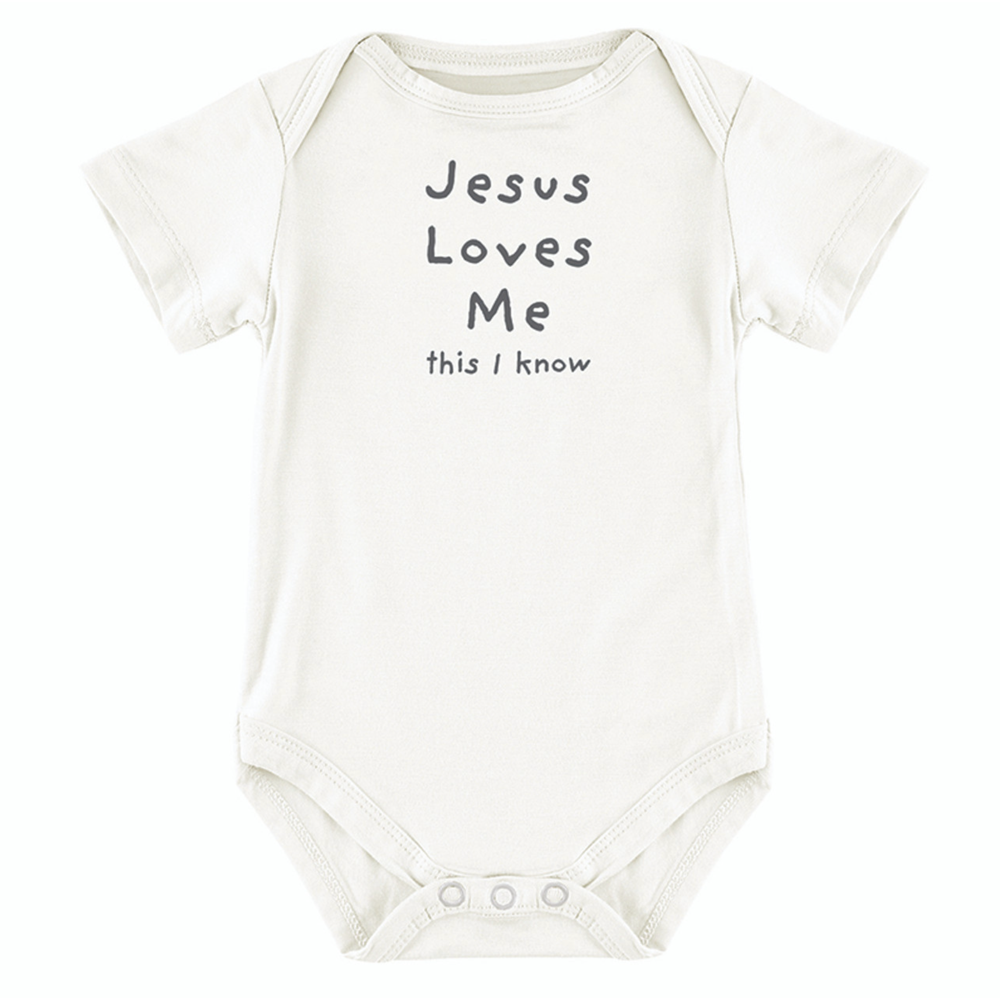 Jesus Loves Me Snapshirt (0-3 Months), , large image number 0
