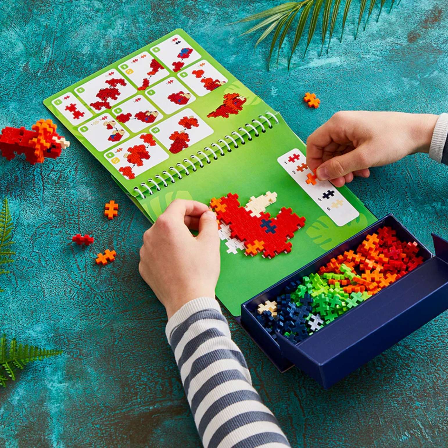Plus Plus Dinosaurs Puzzle by Number Activity Pad, , large image number 1