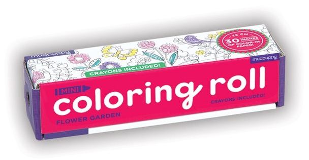 Flower Garden Mini Coloring Roll