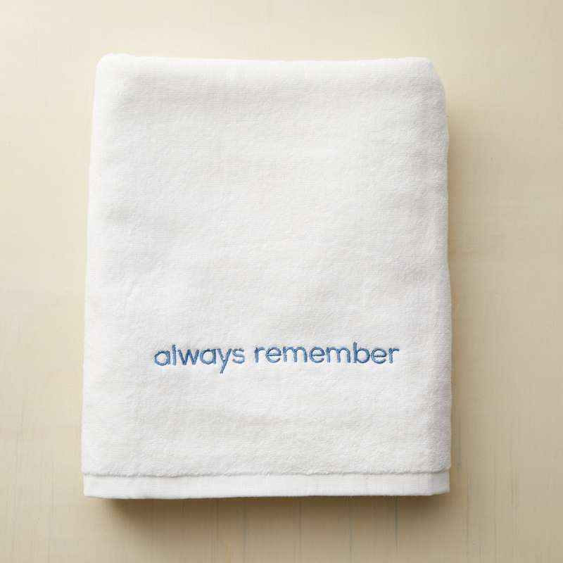 Always Remember Baptism Towel, , large