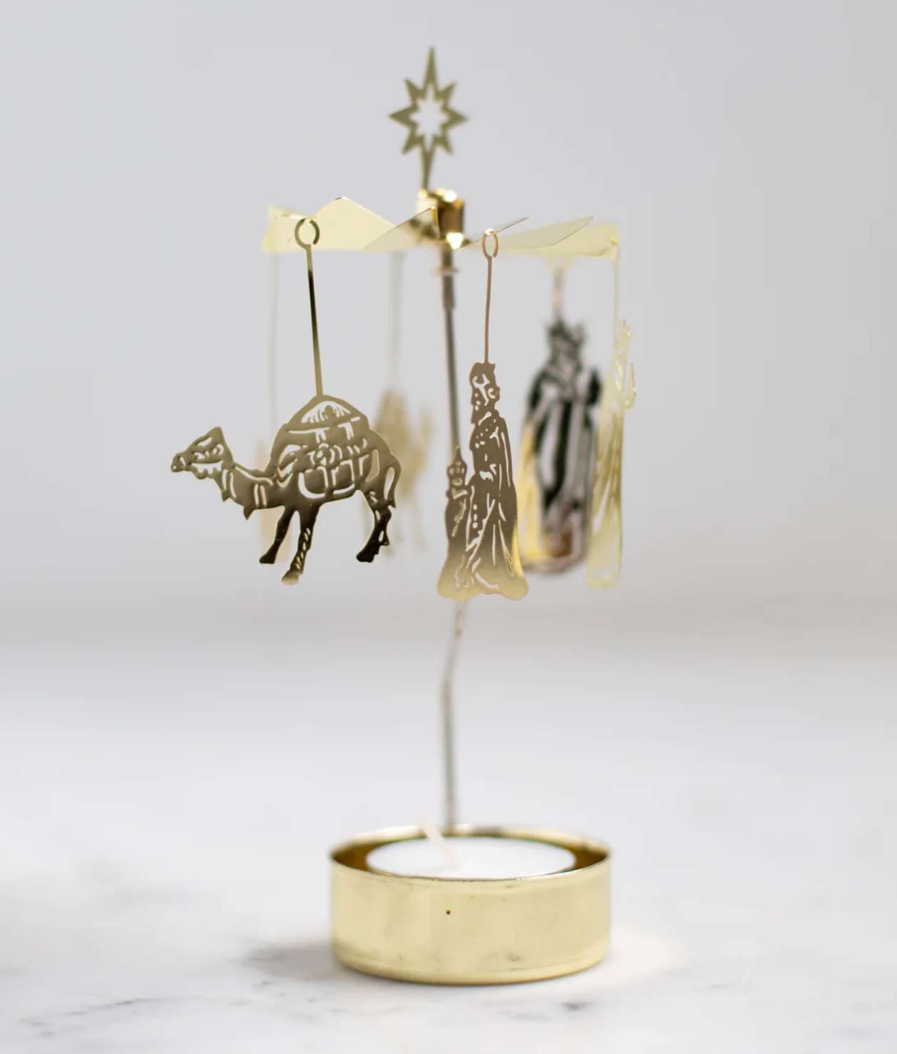 Three Kings Swedish Anglaspel Metal Nativity, , large