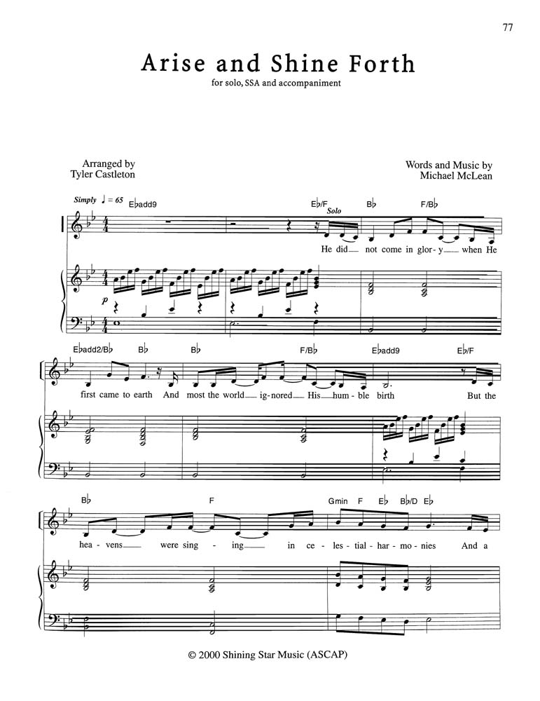 Arise and Shine Forth