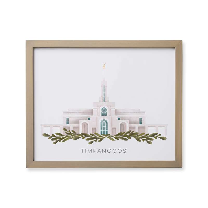 Mount Timpanogos Utah Temple (18x22 Framed Paper Print), , large image number 0