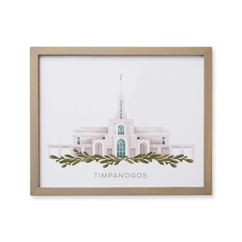 Mount Timpanogos Utah Temple (18x22 Framed Paper Print), , large image number 0