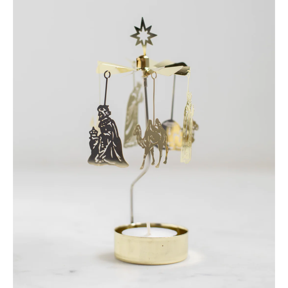 Three Kings Swedish Anglaspel Metal Nativity, , large image number 0