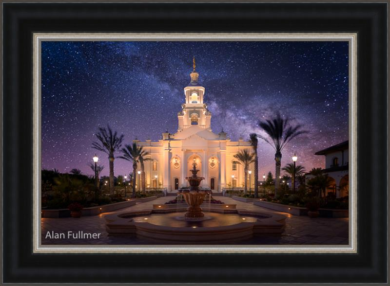 Celestial Temple Series: Tijuana Temple (25x34 Framed Art)