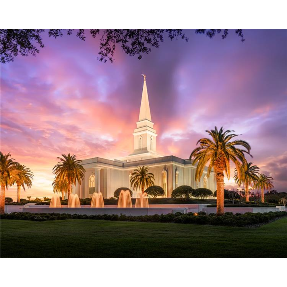 Orlando Temple Sunset 3x4 Print,  Orlando Temple Sunset 3x4 Print