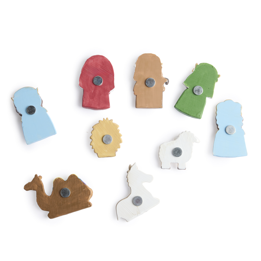 O Holy Night Nativity Magnet Set, , large